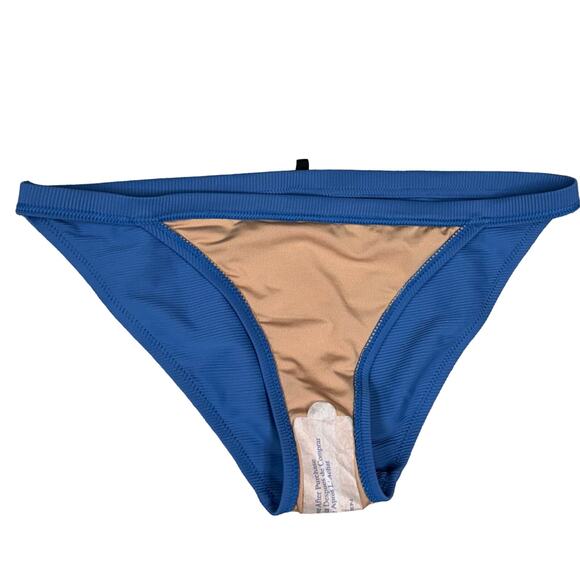 NWT J. Crew Periwinkle Blue Re-imagined Triangle Bikini Top Bottom Set Small - Picture 10 of 15